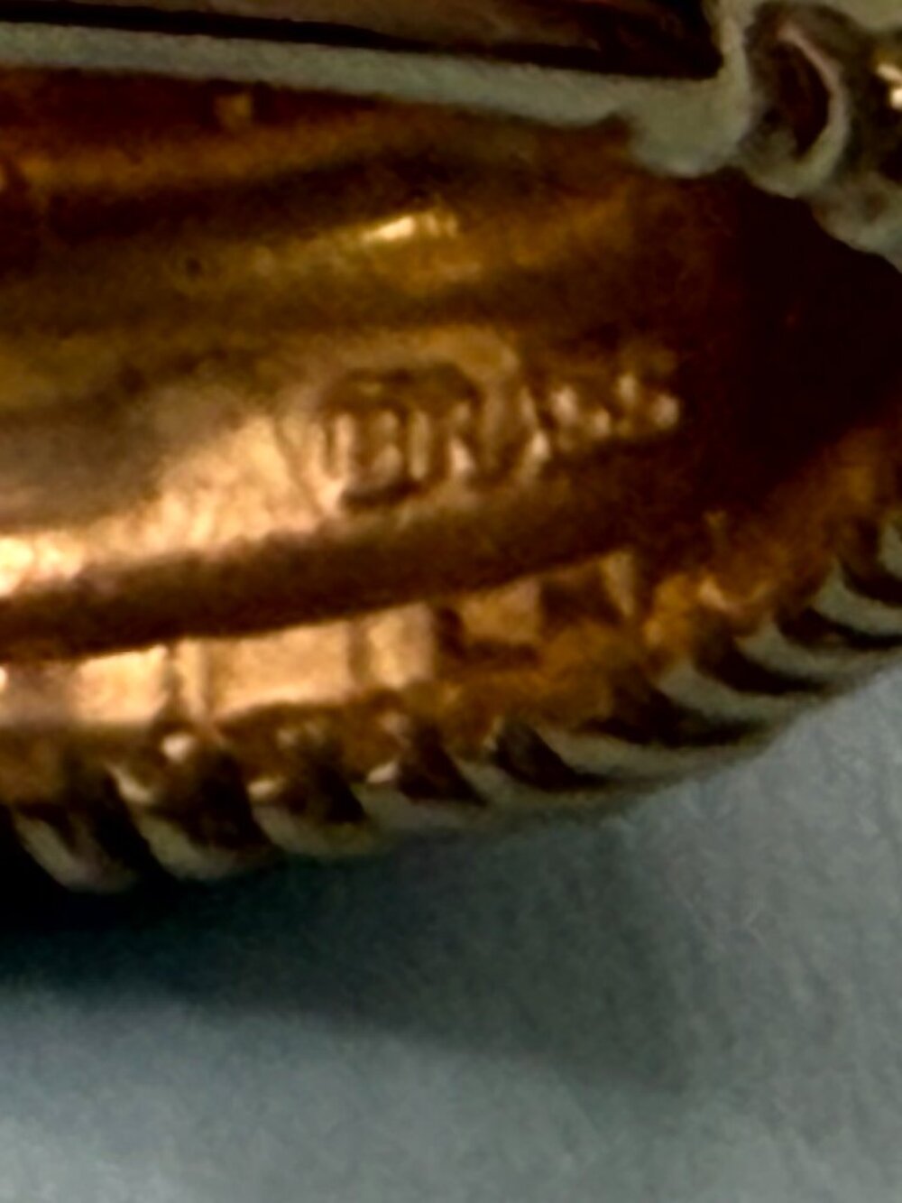 Authentic Carolyn Pollack Relios Solid Brass Domed Rope Edge Band Ring - Picture 12 of 16